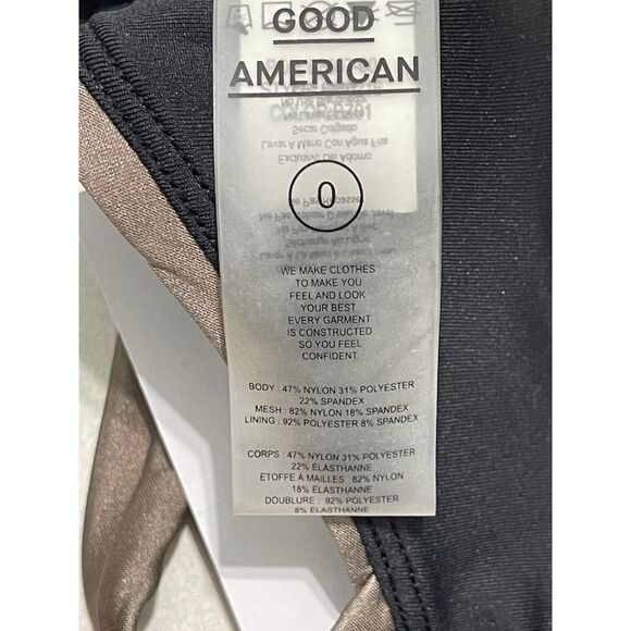 Good American Core Plunge Performance Criss Cross Sports Bra Bronze Size 0 XS - Picture 13 of 14